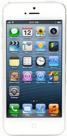 Смартфон Apple iPhone 5 64Gb White & Silver - Кызыл